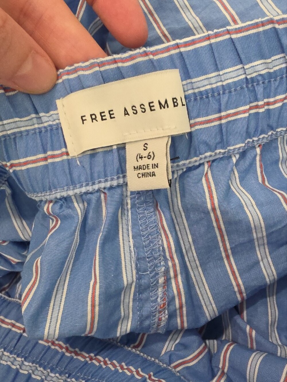 Free Assembly Striped Ruffle-Trim Shorts - Picture 6 of 8